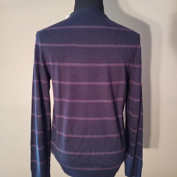 CALVIN KLEIN EUROPEAN YARN MEN'S LONG SLEEVE CREWNECK SWEATER - SIZE MEDIUM